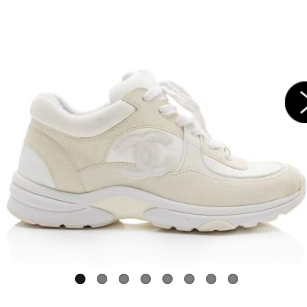 Authentic CHANEL Suede Sneakers sz 39.5 worn few times